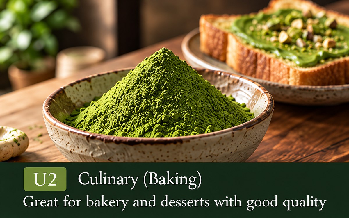 Baking matcha powder