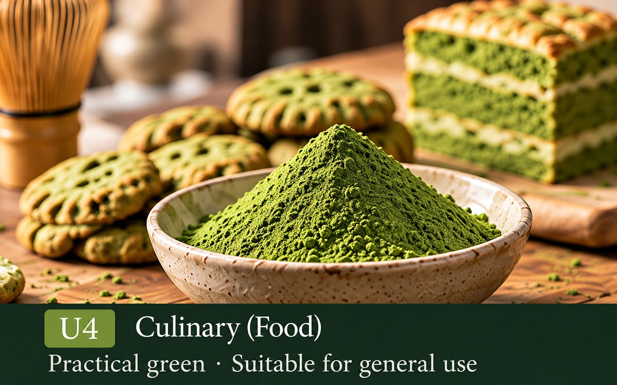 Food matcha powder